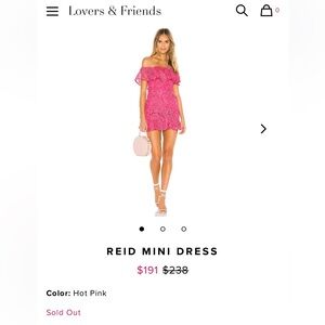 Lovers and Friends Reid Mini dress pink